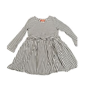 Joe Fresh long sleeves black and white stripe dress
